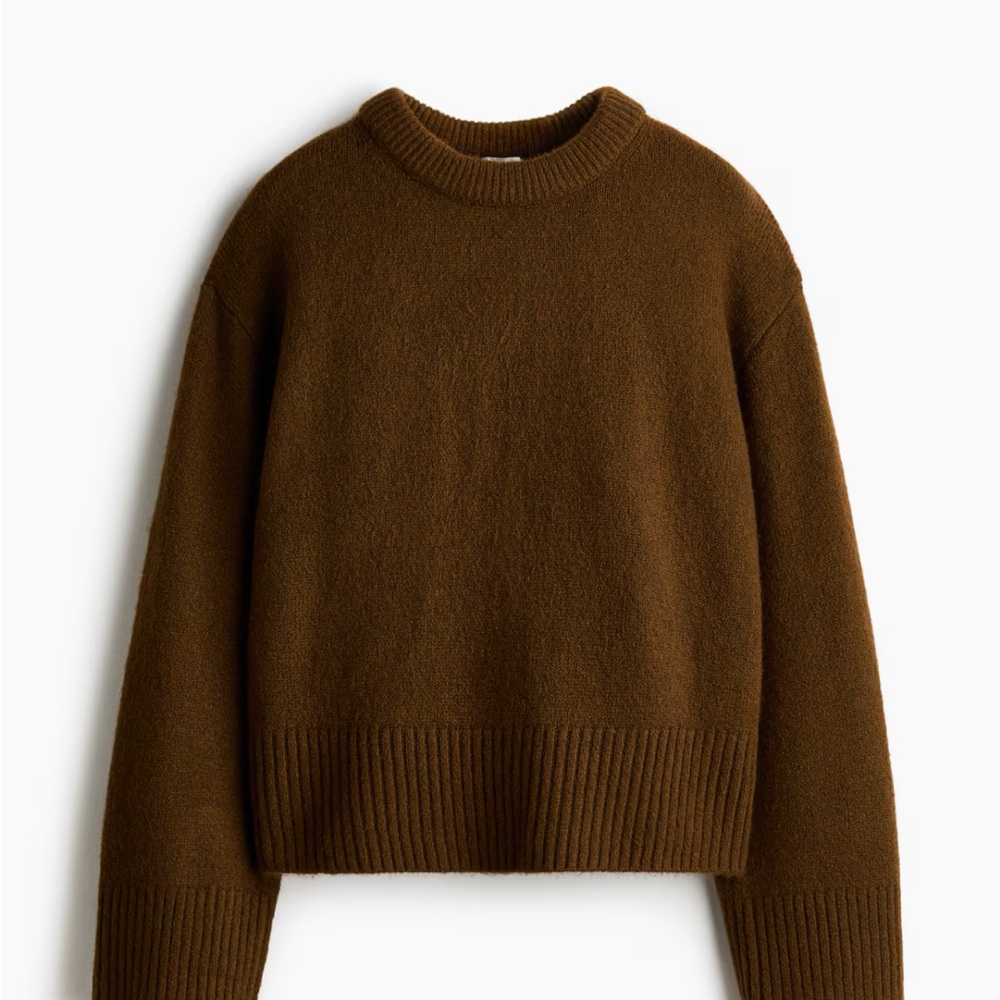 H&M Brown Crew Neck Sweater
